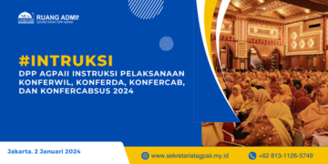 DPP AGPAII Instruksi Pelaksanaan Konferwil, Konferda, Konfercab, dan Konfercabsus 2024