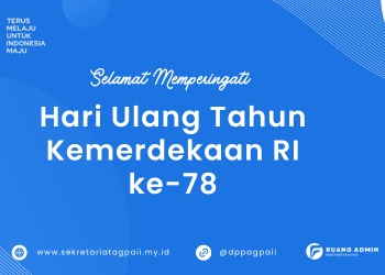 HUT Kemerdekaan RI ke-78: Sekretariat Asosiasi Guru Pendidikan Agama Islam Indonesia